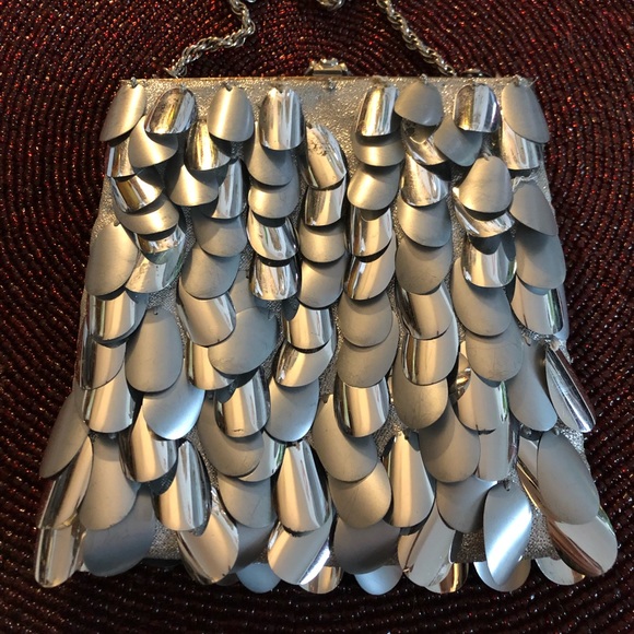 Vintage Sequin Flapper Style Bag - Picture 3 of 8